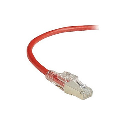 Black Box Cat6 250-mhz Locking Snagless Stranded Ethernet Patch Cable - Shielded (s/ftp), Cm Pvc (rj45 M/m), Red, 10-ft. (3.0-m) (C6PC70SRD10)
