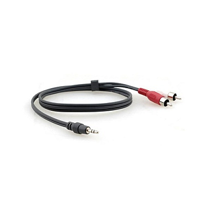 Kramer Electronics 3.5mm (m) To 2 Rca (m) Breakout Cable. (CA35M/2RAM12)