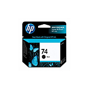 HP 74 Black Original Ink Cartridge (CB335WN#140)