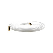 Kramer Electronics Dvi(m) To Dvi(m) Flat White Cable (CDM/DM/FLAT(W)35)
