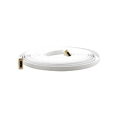 Kramer Electronics Dvi(m) To Dvi(m) Flat White Cable (CDM/DM/FLAT(W)35)