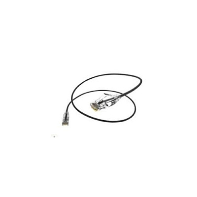 Uncommonx 1ft Cat6 Clearfit Slim Patch Cable Black (CS601FBLK)