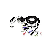 Aten 2-port Hd Usb Cable Kvm W/ Video (CS692)