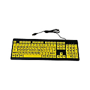 Ergoguys Large Print 104 Key Soft Touch Keyboard (CST104LPY)