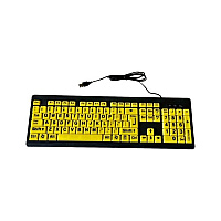 Ergoguys Large Print 104 Key Soft Touch Keyboard (CST104LPY)