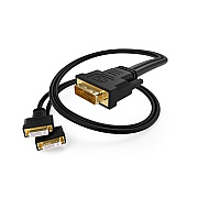 Uncommonx 1ft Dvi-d Dual Link Splitter Cable (DVID01FMFX2)