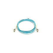 Black Box Om3 50/125 Multimode Fiber Optic Patch Cable - Ofnr Pvc, Lc To Lc, Aqua, 1-m (3.2-ft.) (EFNT010001MLCLC)