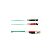 Black Box Om2 50/125 Multimode Fiber Optic Patch Cable - Ofnp Plenum, St To Lc, Green, 2-m (6.5-ft.), Gsa, Taa, Non-returnable/non-cancelable (P50002MSTLCGN)