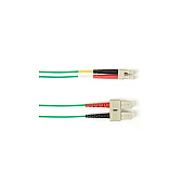 Black Box Om2 50/125 Multimode Fiber Optic Patch Cable - Ofnp Plenum, Sc To Lc, Green, 5-m (16.4-ft.), Gsa, Taa, Non-returnable/non-cancelable (P50005MSCLCGN)