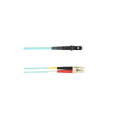 Black Box Om2 50/125 Multimode Fiber Optic Patch Cable - Ofnp Plenum, Lc To Mtrj, Aqua, 10-m (32.8-ft.), Gsa, Taa, Non-returnable/non-cancelable (P50010MLCMTAQ)