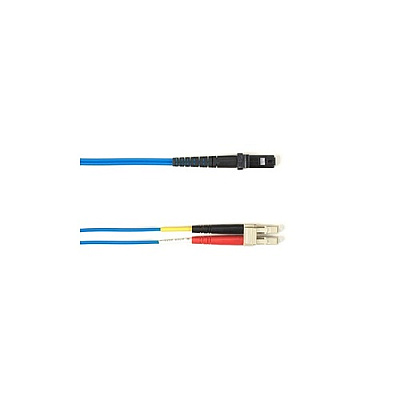 Black Box Om1 62.5/125 Multimode Fiber Optic Patch Cable - Ofnp Plenum, Lc To Mtrj, Blue, 4-m (13.1-ft.), Gsa, Taa, Non-returnable/non-cancelable (P62004MLCMTBL)