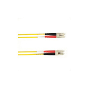 Black Box Os2 9/125 Singlemode Fiber Optic Patch Cable - Ofnp Plenum, Lc To Lc, Yellow, 2-m (6.5-ft.), Gsa, Taa (PSM002MLCLCYL)