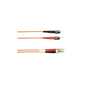 Black Box Om2 50/125 Multimode Fiber Optic Patch Cable - Ofnr Pvc, St To Lc, Orange, 2-m (6.5-ft.), Gsa, Taa, Non-returnable/non-cancelable (R50002MSTLCOR)