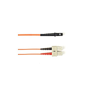 Black Box Om2 50/125 Multimode Fiber Optic Patch Cable - Ofnr Pvc, Sc To Mtrj, Orange, 3-m (9.8-ft.), Gsa, Taa, Non-returnable/non-cancelable (R50003MSCMTOR)