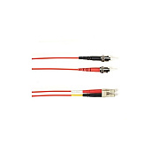 Black Box Om1 62.5/125 Multimode Fiber Optic Patch Cable - Ofnr Pvc, St To Lc, Red, 1-m (3.2-ft.), Gsa, Taa, Non-returnable/non-cancelable (R62001MSTLCRD)