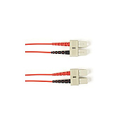 Black Box Om1 62.5/125 Multimode Fiber Optic Patch Cable - Ofnr Pvc, Sc To Sc, Red, 2-m (6.5-ft.), Gsa, Taa, Non-returnable/non-cancelable (R62002MSCSCRD)