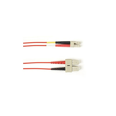 Black Box Om1 62.5/125 Multimode Fiber Optic Patch Cable - Ofnr Pvc, Sc To Lc, Red, 5-m (16.4-ft.), Gsa, Taa, Non-returnable/non-cancelable (R62005MSCLCRD)
