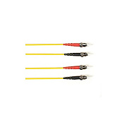 Black Box Os2 9/125 Singlemode Fiber Optic Patch Cable - Ofnr Pvc, St To St, Yellow, 1-m (3.2-ft.), Gsa, Taa, Non-returnable/non-cancelable (RSM001MSTSTYL)