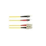 Black Box Os2 9/125 Singlemode Fiber Optic Patch Cable - Ofnr Pvc, St To Sc, Yellow, 5-m (16.4-ft.), Gsa, Taa, Non-returnable/non-cancelable (RSM005MSTSCYL)