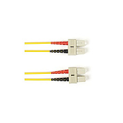 Black Box Os2 9/125 Singlemode Fiber Optic Patch Cable - Ofnr Pvc, Sc To Sc, Yellow, 7-m (23.0-ft.), Gsa, Taa, Non-returnable/non-cancelable (RSM007MSCSCYL)