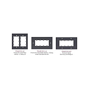 Kramer Electronics 2gang Frame Holds 6wall Plate Inserts. (FRAME2G)