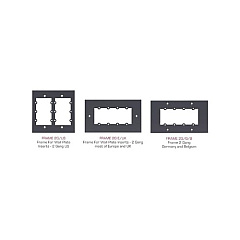 Kramer Electronics 2gang Frame Holds 6wall Plate Inserts. (FRAME2G)