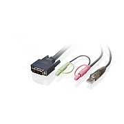 Iogear 10ft(3m) Single Link Dvi-d Usb Kvm Cable (G2L7D03U)
