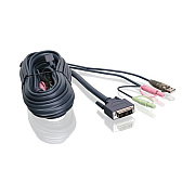 Iogear 10ft(3m) Single Link Dvi-i Usb Kvm Cable (G2L7D03UI)