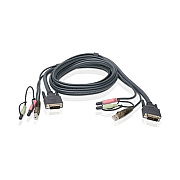 Iogear 6ft Dual Link Dvi-d Usb 2.0 Kvm Cable (G2L8D02U)