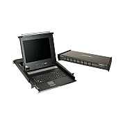 Iogear Lcd Console Drawer And 8-port Kvm Bundle (GCL138)