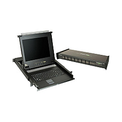 Iogear Lcd Console Drawer And 8-port Kvm Bundle (GCL138)