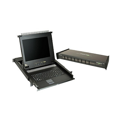 Iogear Lcd Console Drawer And 8-port Kvm Bundle (GCL138)