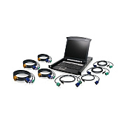 Iogear 8 Port Lcd Kvm Switch With Cables (GCL1808KIT)