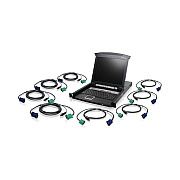 Iogear 8 Port Lcd Kvm Switch With Cables (GCL1808KITU)