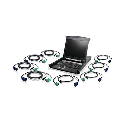 Iogear 8 Port 17 Lcd Combo Kvm Switch W/cable (GCL1808KITUTAA)