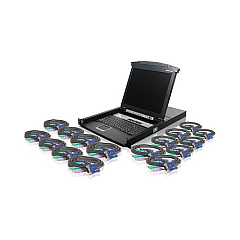 Iogear 16 Port Lcd Kvm Switch With Cables (GCL1816KITP)