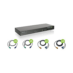 Iogear 16portkvmswitchwithusbandps/2cables(taa) (GCS1716KITTAA)