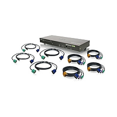Iogear 8-port Combo Vga Kvmp Switch (GCS1808KIT)