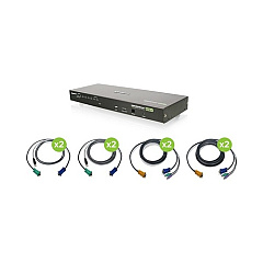 Iogear 8portcombovgakvmpswitchw4usband4ps2cable (GCS1808KITTAA)