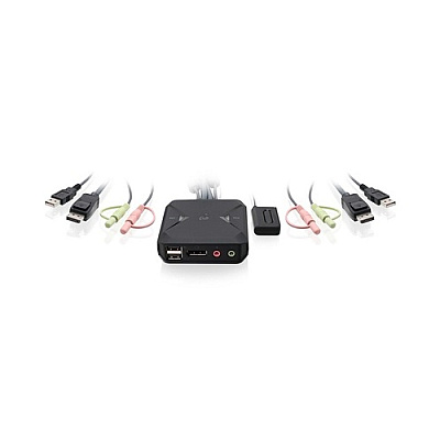 Iogear 2-port Usb Displayport Cable Kvm Switch (GCS52DP)