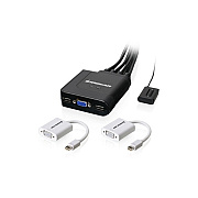 Iogear 2-port Cable Vga Kvm With Mini Display (GCS72MDPKIT)