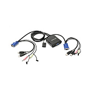 Iogear 2-port Usbcablekvmswitchwithaudioandmic (GCS72U)