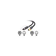 Belkin S-video Digital Optical Cable Kit, 6 Ft. (AV2210006)