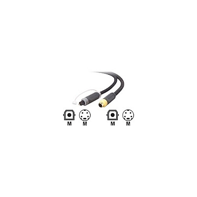 Belkin S-video Digital Optical Cable Kit, 12 Ft (AV2210012)