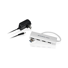 Iogear Aluminum Usb 3.0 4 Port Hub Power Supply (GUH304P)