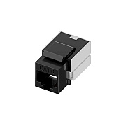 Uncommonx Cat.6 Rj45 110 Type Keystone Jack Black (KEYC6BLK)