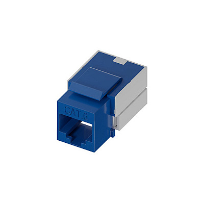 Uncommonx Cat.6 Rj45 110 Type Keystone Jack Blue (KEYC6BLU)