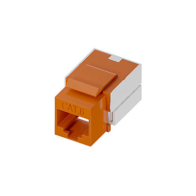 Uncommonx Cat.6 Rj45 110 Type Keystone Jack Orange (KEYC6ORG)