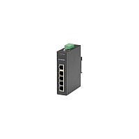 Black Box Fast Ethernet (100-mbps) Extreme Temperature Switch - (5) 10/100-mbps Copper Rj45, 12-48v Dc-power (LBH3050A)