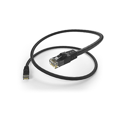 Uncommonx 50ft Black Cat5e Patch Cable Snagless (PC5E50FBLKS)